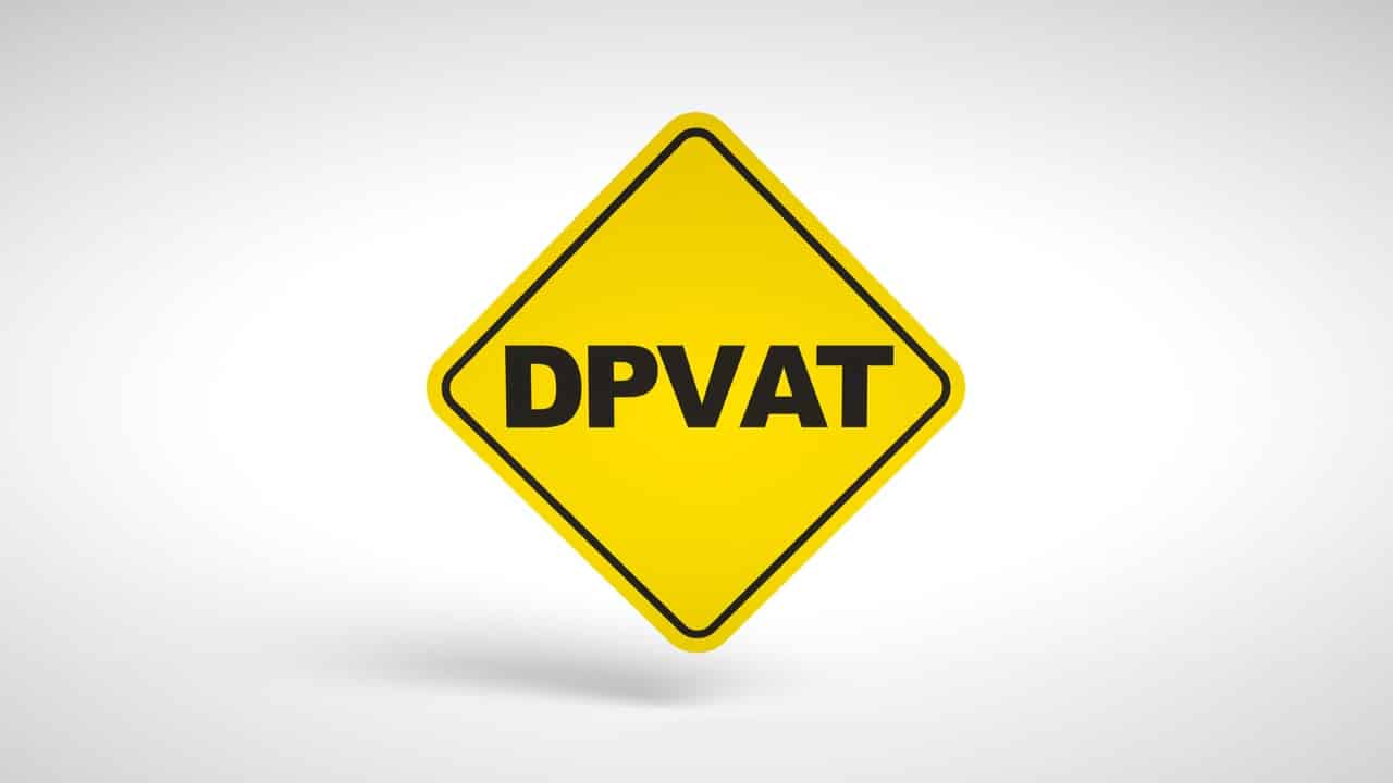 Imagem de placa do DPVAT.